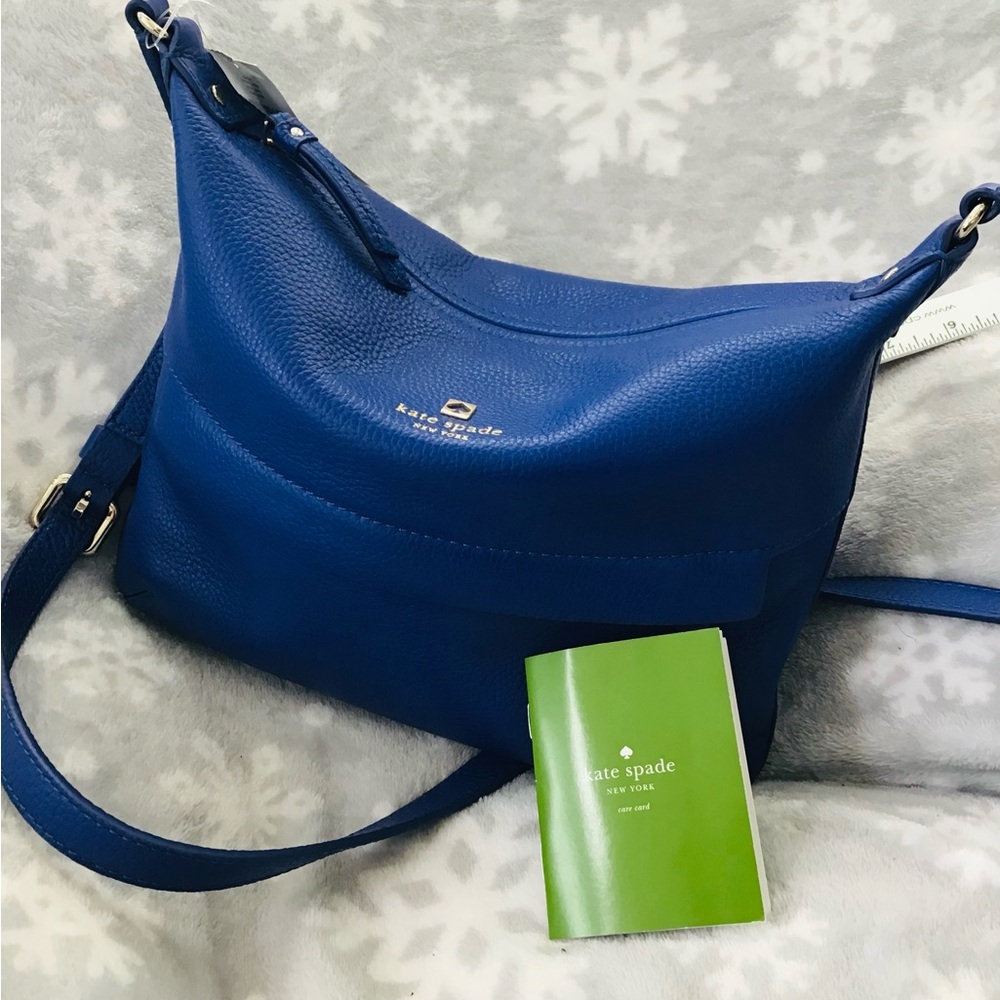 ✅FinalReduced Price✅Kate Spade Blue Lapis Leather Shoulder Bag